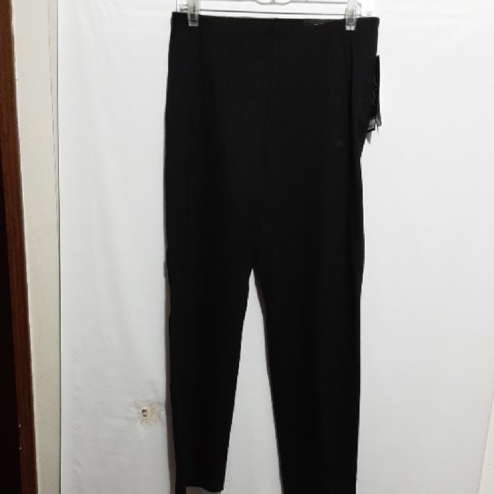 LIVERPOOL PONTE Pull On Slim Straight Leg Black Pants‎